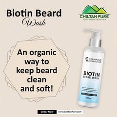 Biotin Beard Wash – Remove Dirt, Oil & Pollutants, Makes Beard Soft & Smooth, Fights Frizz, Flakes & Itchiness 150ml, Doctor's 👨⚕️ Recommended