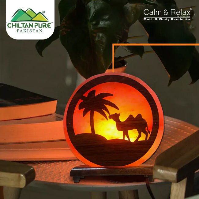 3D Shape Camel Style Pink Salt Lamp - ChiltanPure