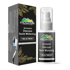 Activated Charcoal Teeth 🦷 Whitening Treatment - Whitens Teeth Naturally, Kills Cavity causing Bacteria Eliminates Bad Breath