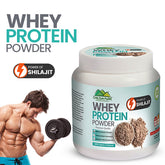 Whey Protein Powder - Power OF Shilajit, Build Lean Muscle & Strength, Enhances Athletic Performance, Boosts Posts Workout Recovery