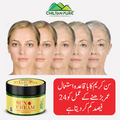 SunBlock Cream – Never let your skin look dull again, Reduces the risk of skin cancer, Protect the skin from sun burn, limit the area of sunspots – 100% pure organic