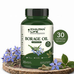 Borage Oil Capsule 100% Natural Borage Oil Tablets 30 Per Bottle