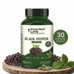 Black Pepper Capsule 100% Natural Black Pepper Tablets 30 Per Bottle