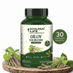 Giloy Capsule 100% Natural Giloy Tablets 30 Per Bottle 500mg