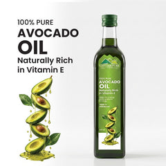 Avocado Oil 500ml Premium Glass Bootle Packing 100% Pure Oil