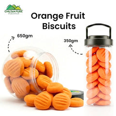 Orange Fruit Biscuit Cookies / Made With Organic Desi Butter, Bakery Biscuit