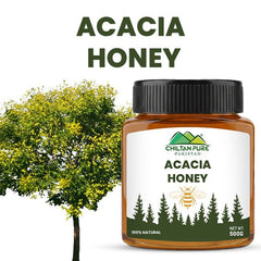 Acacia Honey – Contains Antioxidant & Antibacterial Properties, Help Speed Wound Healing & Prevent Bacterial Contamination - ChiltanPure
