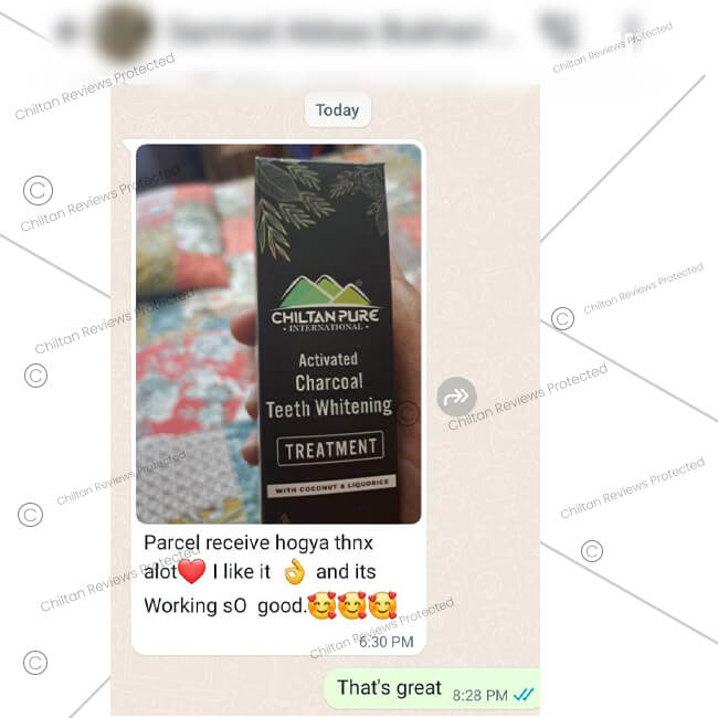 Activated Charcoal Teeth 🦷 Whitening Treatment - Whitens Teeth Naturally, Kills Cavity causing Bacteria & Eliminates Bad Breath - ChiltanPure