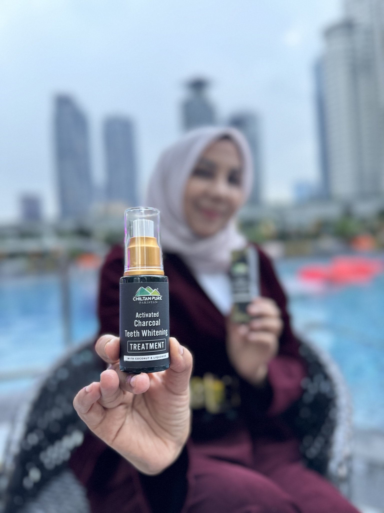 Activated Charcoal Teeth 🦷 Whitening Treatment - Whitens Teeth Naturally, Kills Cavity causing Bacteria Eliminates Bad Breath - ChiltanPure