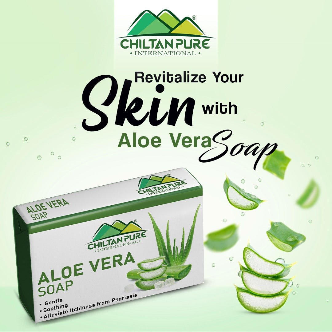 Aloe vera soap - Gentle, soothing & alleviate itchiness from psoriasis - ChiltanPure