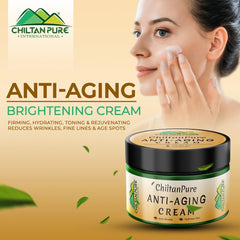 Anti - Aging Cream – Hydrates Skin, Prevents Signs of Aging, Regenerates Skin Cells & Boosts Skin’s Elasticity - ChiltanPure