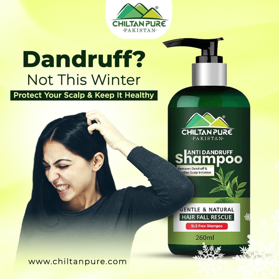 Anti Dandruff Shampoo – Strengthens Hair, Eliminate Wet Dandruff, Soothes Scalp Itching & Contains Anti - Dandruff Properties - ChiltanPure