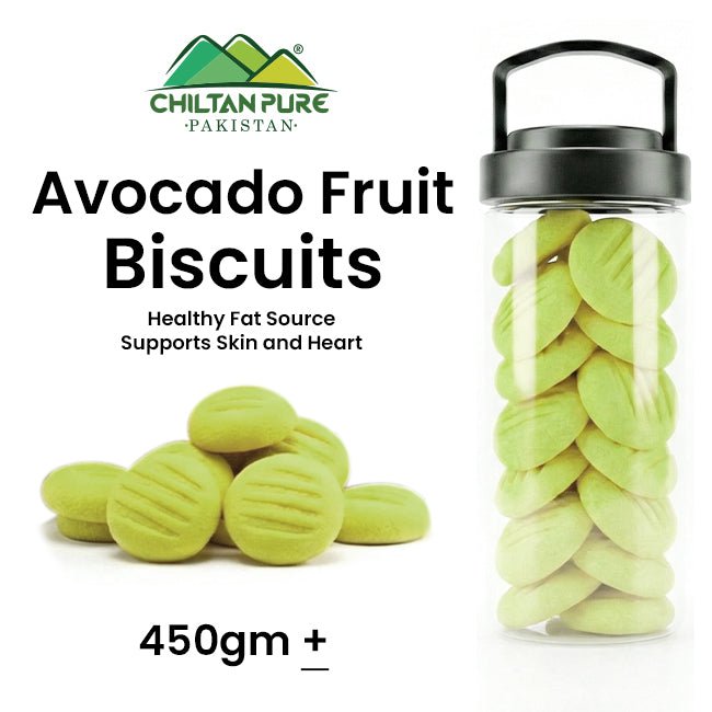 Avocado Fruit Biscuit Cookies / Made With Organic Desi Butter, Bakery Biscuit - ChiltanPure