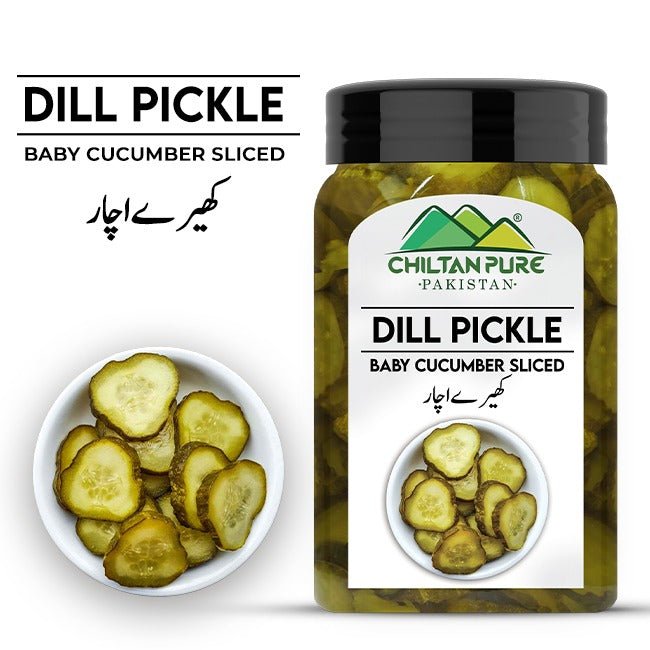 Baby Cucumber Sliced🥒 Pickle / Dill Pickle Sliced 500gm - ChiltanPure