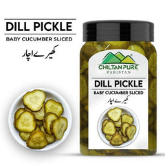 Baby Cucumber Sliced🥒 Pickle / Dill Pickle Sliced 500gm - ChiltanPure