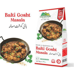 Balti Gosht Masala / بالٹی گوشت مصالحہ / Balti Gosht Masala Recipe / 50gm± 1+1 (2 Packet) Inside Box - ChiltanPure