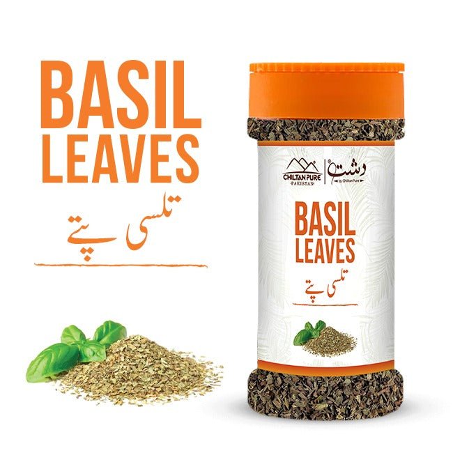 Basil Leaves (تلسی کے پتے) – Natural Aromatic Herb for Cooking, Seasoning & Wellness - ChiltanPure