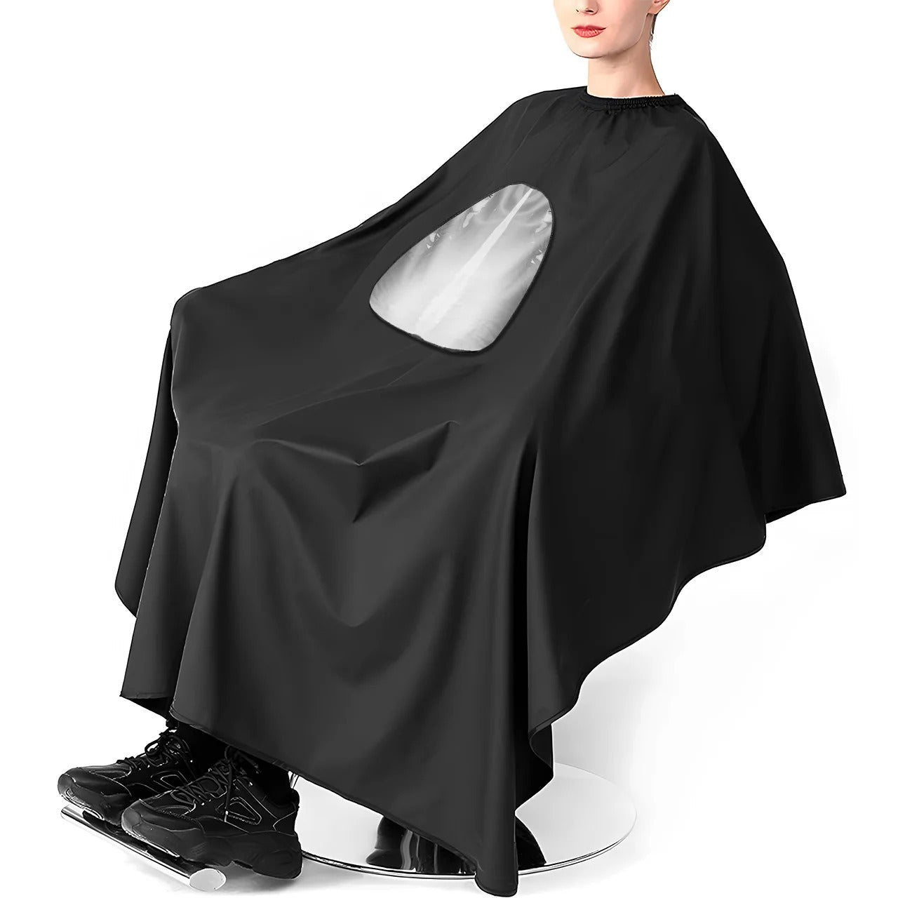 Black Apron - with a Mobile - Friendly Transparent Window - ChiltanPure