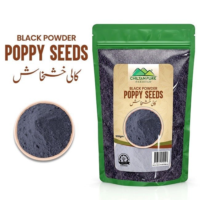 Black Powder Poppy Seeds / کالی خشخاش - ChiltanPure