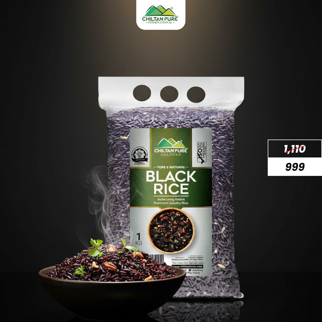 Black Rice / (سیاہ چاول) / – Extra Long Grain Premium Quality, Naturally Nutritious, Rich in Antioxidants, Fiber & Minerals - ChiltanPure