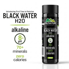 Black Water (DRINK) H₂O / Alkaline Water 8+ph / 70+ Minerals / Zero Calories - ChiltanPure