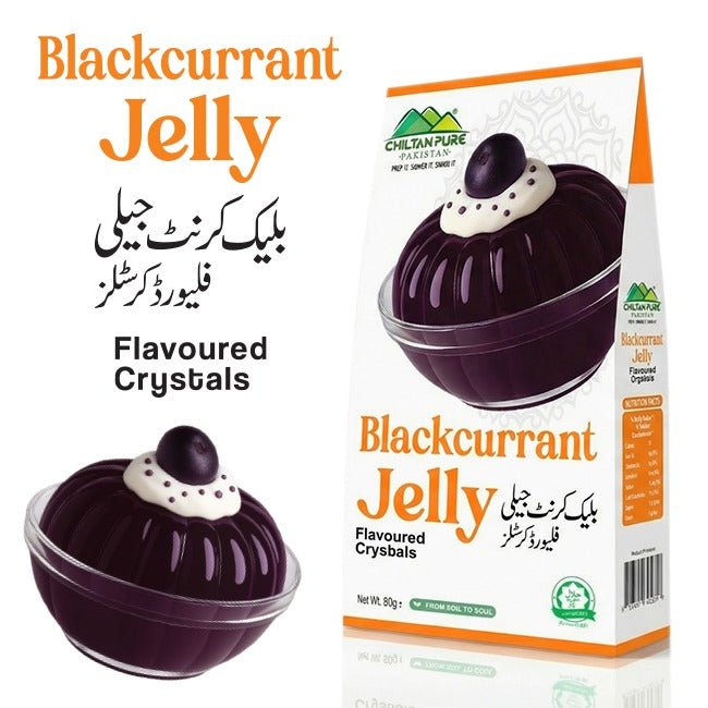 Blackcurrant Jelly / Crystal Jelly Blackcurrant 80±gm - ChiltanPure