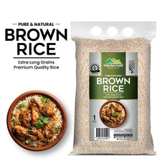 Brown Rice / (براؤن چاول) / Wholegrain Wellness Naturally Balanced Rich in Nutrition 1kg - ChiltanPure