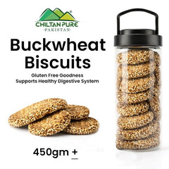 Buckwheat Biscuit Cookies / Made With Organic Desi Butter, Bakery Biscuit - ChiltanPure