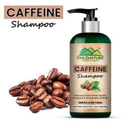 Caffeine Shampoo – Stimulate Hair Growth, Strengthen Hair Follicles, Calms Itchy Scalp & Prevents Dandruff 250ml - ChiltanPure