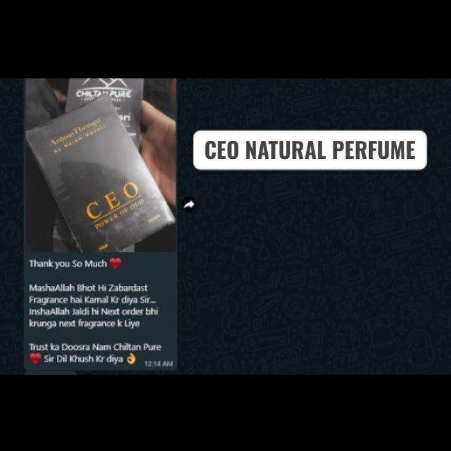CEO Natural Perfume - Made With Oud - The Irresistible Fragrance!! - ChiltanPure