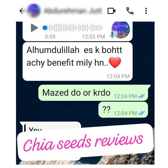 Chia Seeds چیا سیڈز – High in Fiber, Protein & Aid in Weight Loss / تخم میکسیکو - ChiltanPure