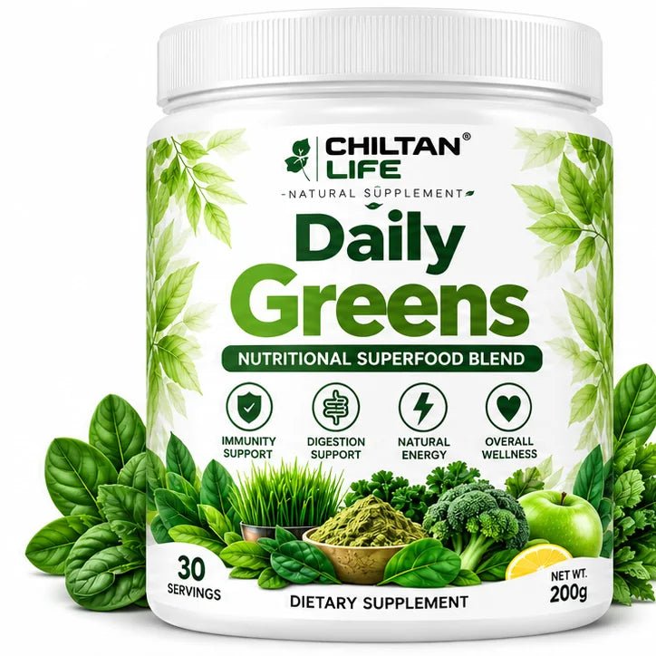 Chiltan Life Daily Greens Superfood Powder – 200g - ChiltanPure