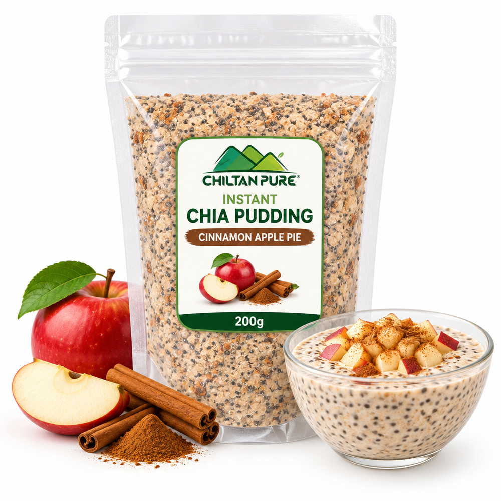 CHILTAN PURE Instant Chia Pudding Cinnamon Apple Pie 200g