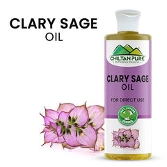 Clary Sage Infused Oil – Acts as an Aphrodisiac, Promotes Relaxation, Reduces Convulsions & Spasms 200ml - ChiltanPure