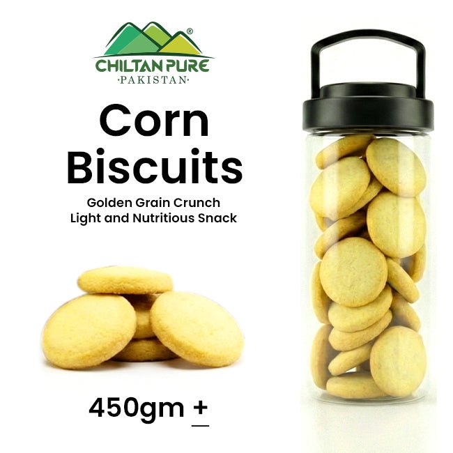 Corn Biscuit Cookies / Made With Organic Desi Butter, Bakery Biscuit - ChiltanPure
