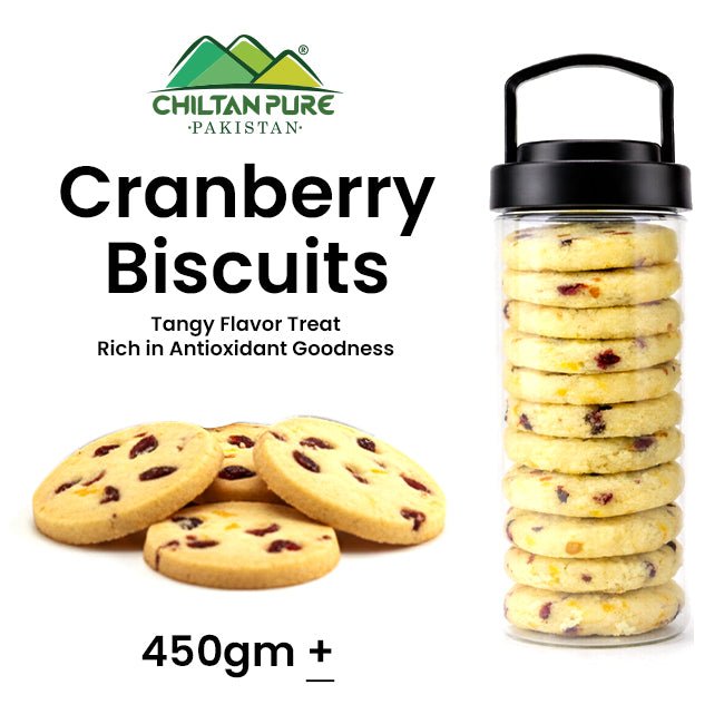 Crannberry Biscuit Cookies / Made With Organic Desi Butter, Bakery Biscuit - ChiltanPure