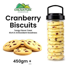 Crannberry Biscuit Cookies / Made With Organic Desi Butter, Bakery Biscuit - ChiltanPure