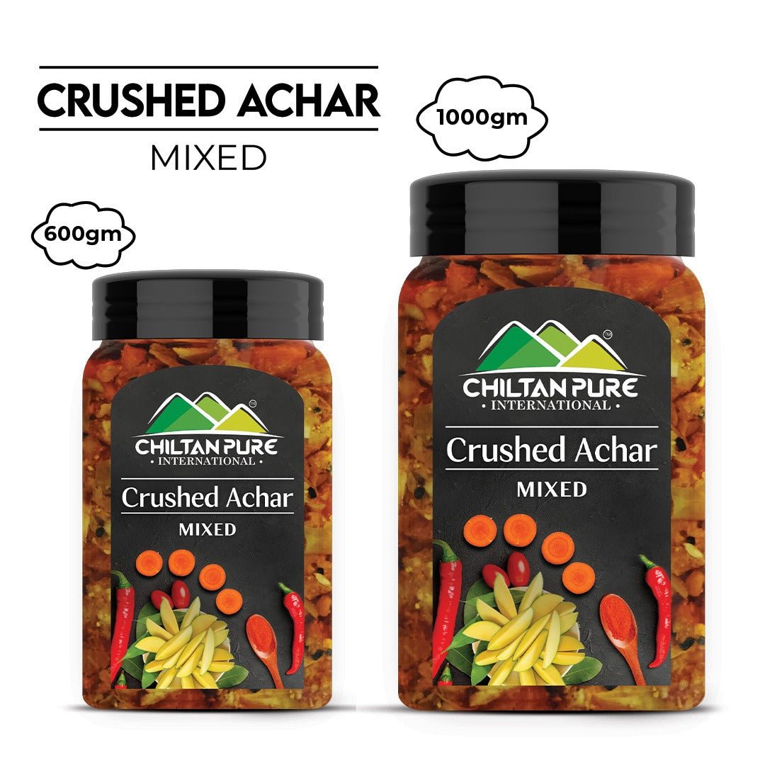 Crushed Mix Achar / Pickle - Tangy Twist of Flavor Fusion in Every Bite - ChiltanPure