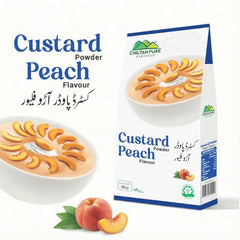 Custard Powder Peach / کسٹرڈ پاؤڈر آڑو / Weight 285gm± - ChiltanPure