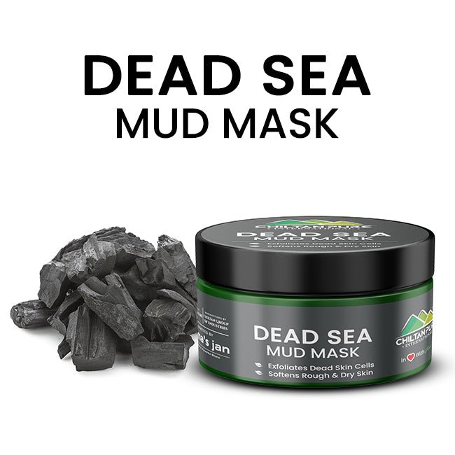 Dead Sea Mud Mask – Intensely Hydrate, Exfoliates Dead Skin Cells, Cures Psoriasis & Eczema 150g - ChiltanPure