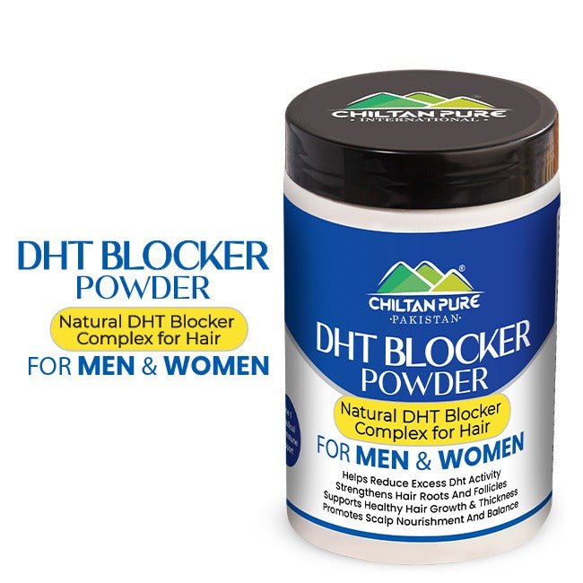 DHT BLOCKER POWDER / Natural Dht Complex For Hair / Men & Women - ChiltanPure