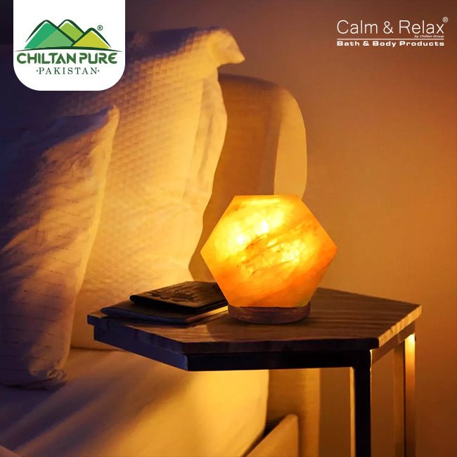 Diamond Shape Crystal Pink Salt Lamp - ChiltanPure