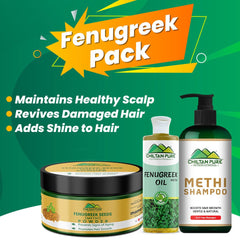 Fenugreek Pack - Maintains Healthy Scalp, Restores Damaged Hair, Makes Hair Shiny - ChiltanPure