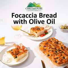Focaccia Bread With Olive Oil / فوکاچیا بریڈ ود اولیو آئل - ChiltanPure