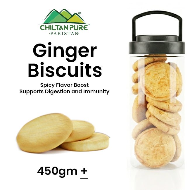 Ginger Biscuit Cookies / Made With Organic Desi Butter, Bakery Biscuit - ChiltanPure