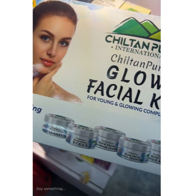 Glow Facial Kit (4x Results) – Deep Cleansing, Anti - Aging & Enhances Skin’s Natural Glow,, 5️⃣ ⭐⭐⭐⭐⭐ RATING - ChiltanPure