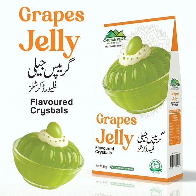 Grapes Jelly / Crystal Jelly Grapes 80±gm - ChiltanPure