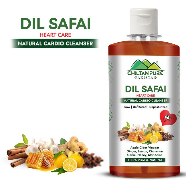 Heart Care دل صفائی Natural Cardio Cleanser ❤️ Lowers Blood Pressure, Reduces Cardiovascular Issues, Regulates Blood Sugar Levels & Improves Heart Health - ChiltanPure