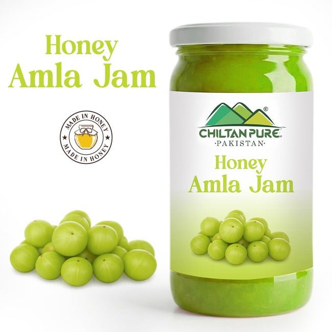 Honey Amla Jam (Made in Honey) / شہد آملہ جام / Glass packaging / 630gm - ChiltanPure