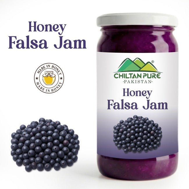 Honey Falsa Jam (Made in Honey) / شہد فالسہ جام / Glass packaging / 630gm - ChiltanPure